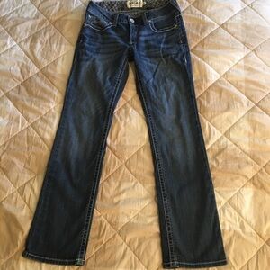 Ariat REAL Denim Straight Leg Women's Blue Jeans Size 30 Regular